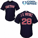 Youth Red Sox 28 J.D. Martinez Navy Cool Base Jersey Dzhi,baseball caps,new era cap wholesale,wholesale hats